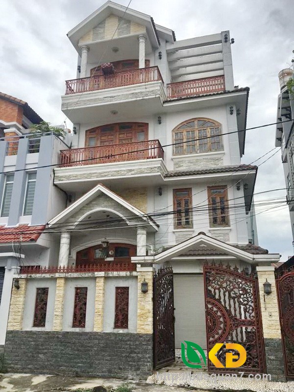 Bán biệt thự kiến trúc Châu Âu hẻm 160 Nguyễn Văn Quỳ quận 7.